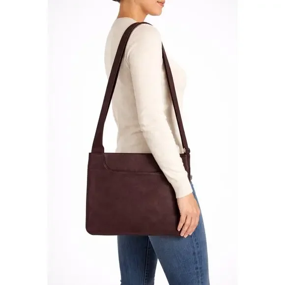 Radley London Dark Brown Pebbled Leather Crossbody Bag - Picture 1 of 13